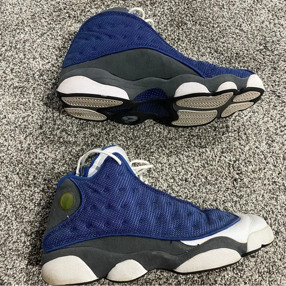Men’s Jordan 13 XIII Sneakers Shoes 2004 Blue White Size 12 - Style 310004-441 - Picture 11 of 13